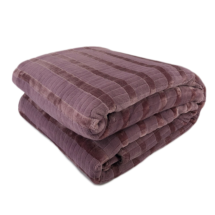 100% polyester jacquard flannel fleece throw fabric
