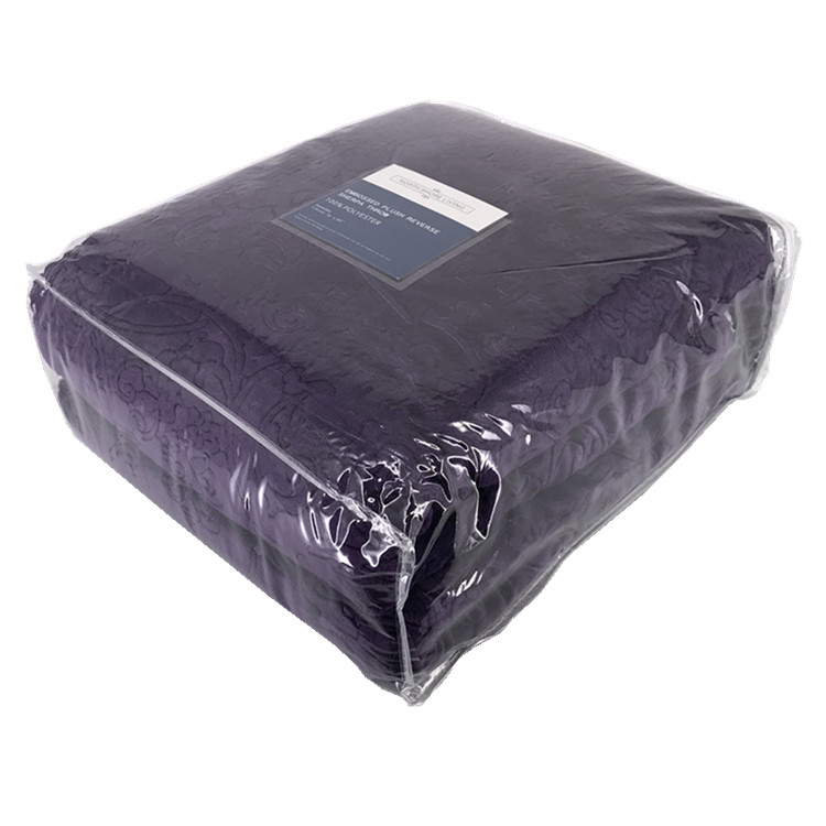 fashion design 3D embossed double ply velvet plush bed sherpa fleece blanket throw for winter
