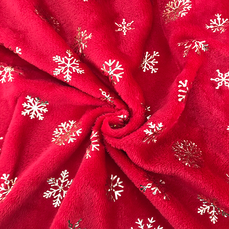 100% polyester flannel coral fleece throw blanket with metallic foiled for children