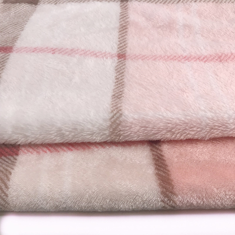 wholesale price Flannel fleece fabric printed baby blanket fabric