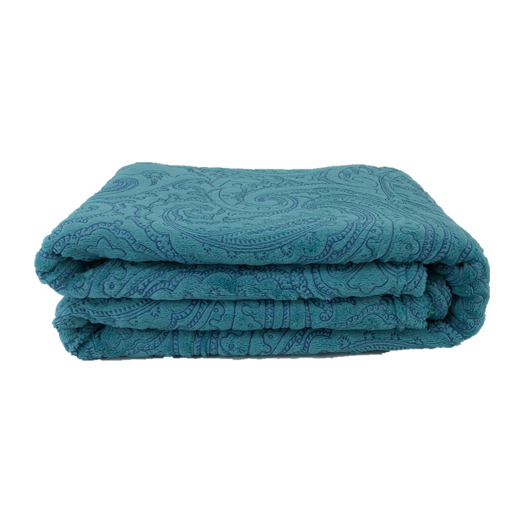 100% polyester super soft offset glue printing flannel fleece mink blanket throw