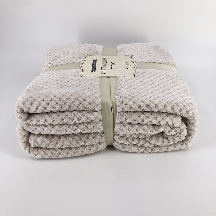 Coral Fleece Blanket Velvet Plush Bed Blanket 100% Polyester Queen Size Soft and Warm Pop Corn Flannel Solid American Style