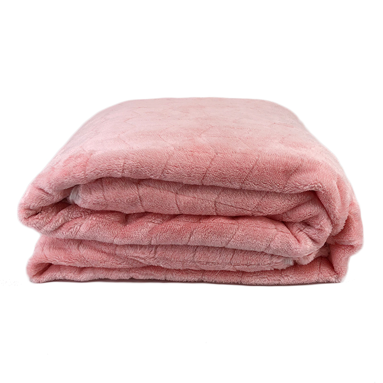 100% Polyester Jacquard Flannel Solid Texture Fleece Fabric for Blanket Garment and Bathrobe Woven Printed 1000 Pcs/color 58/60"