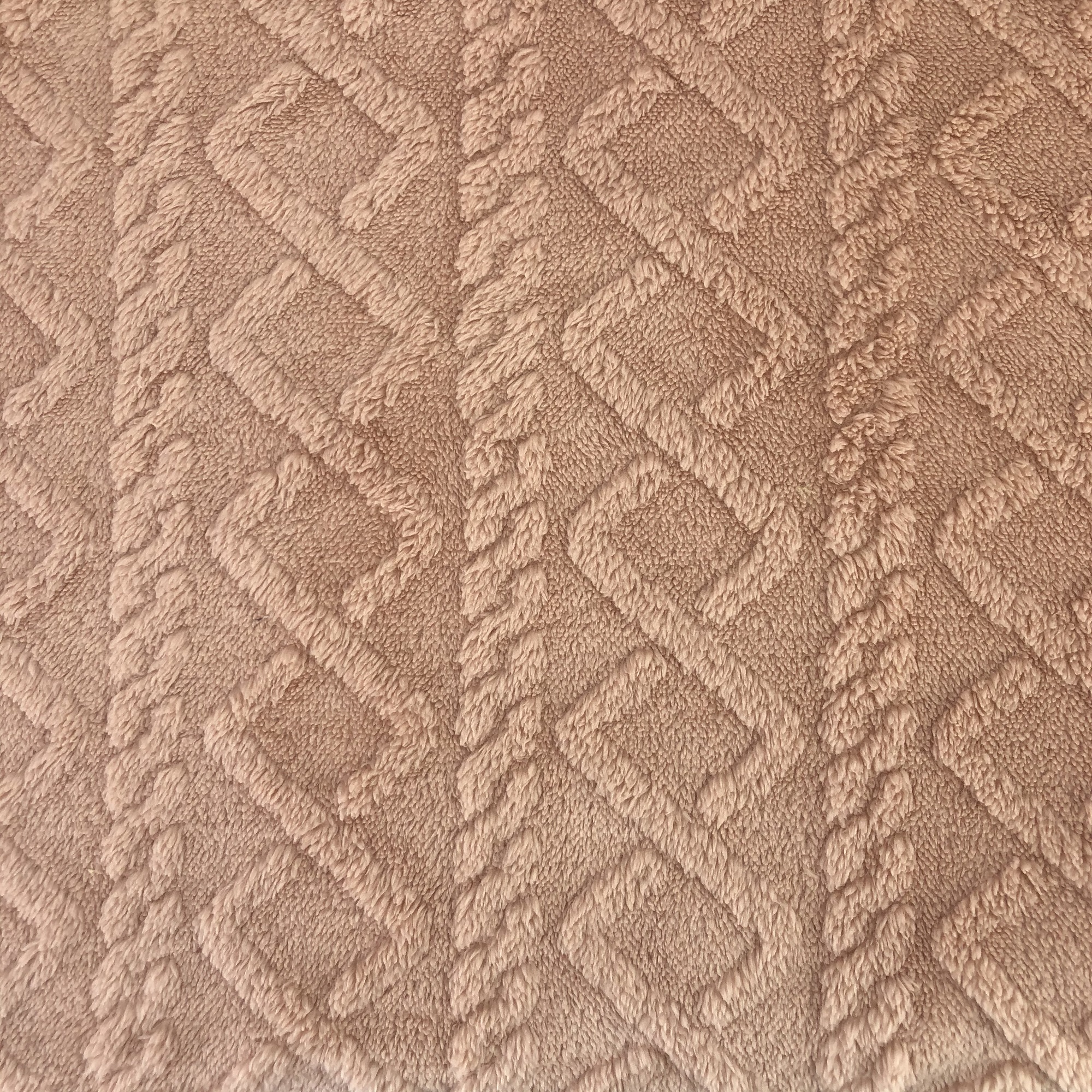 Jacquard knitted fabric fluffy fleece plush throw blanket