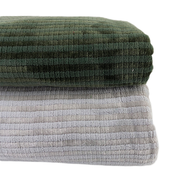 100% polyester jacquard flannel fleece throw fabric