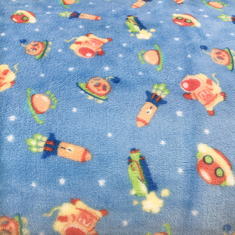 cute blanket flannel Fleece baby print fabric for pajamas/blankets