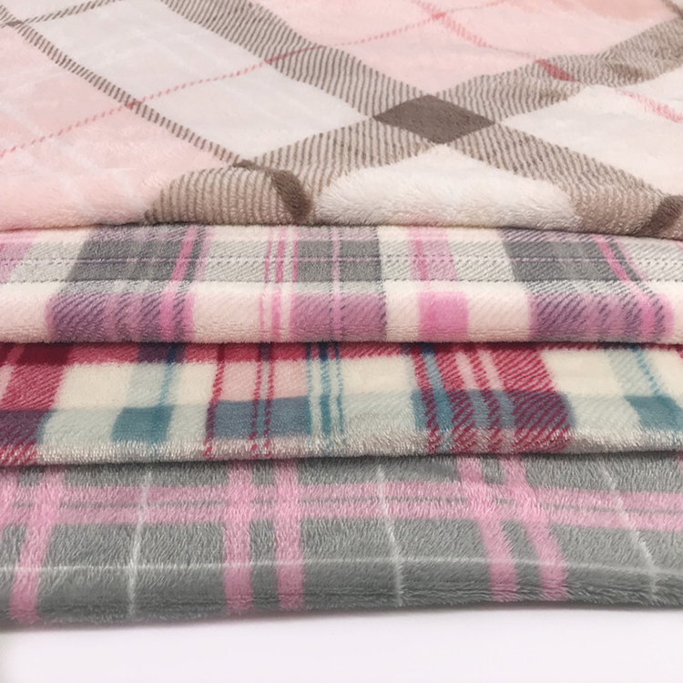 wholesale price Flannel fleece fabric printed baby blanket fabric