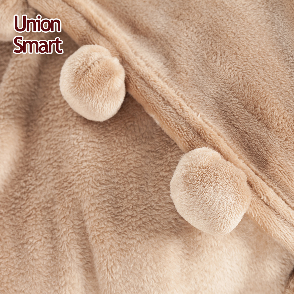super soft plush waffle weave cozy pompom fleece throws solid color personalize fluffy thick throw blanket