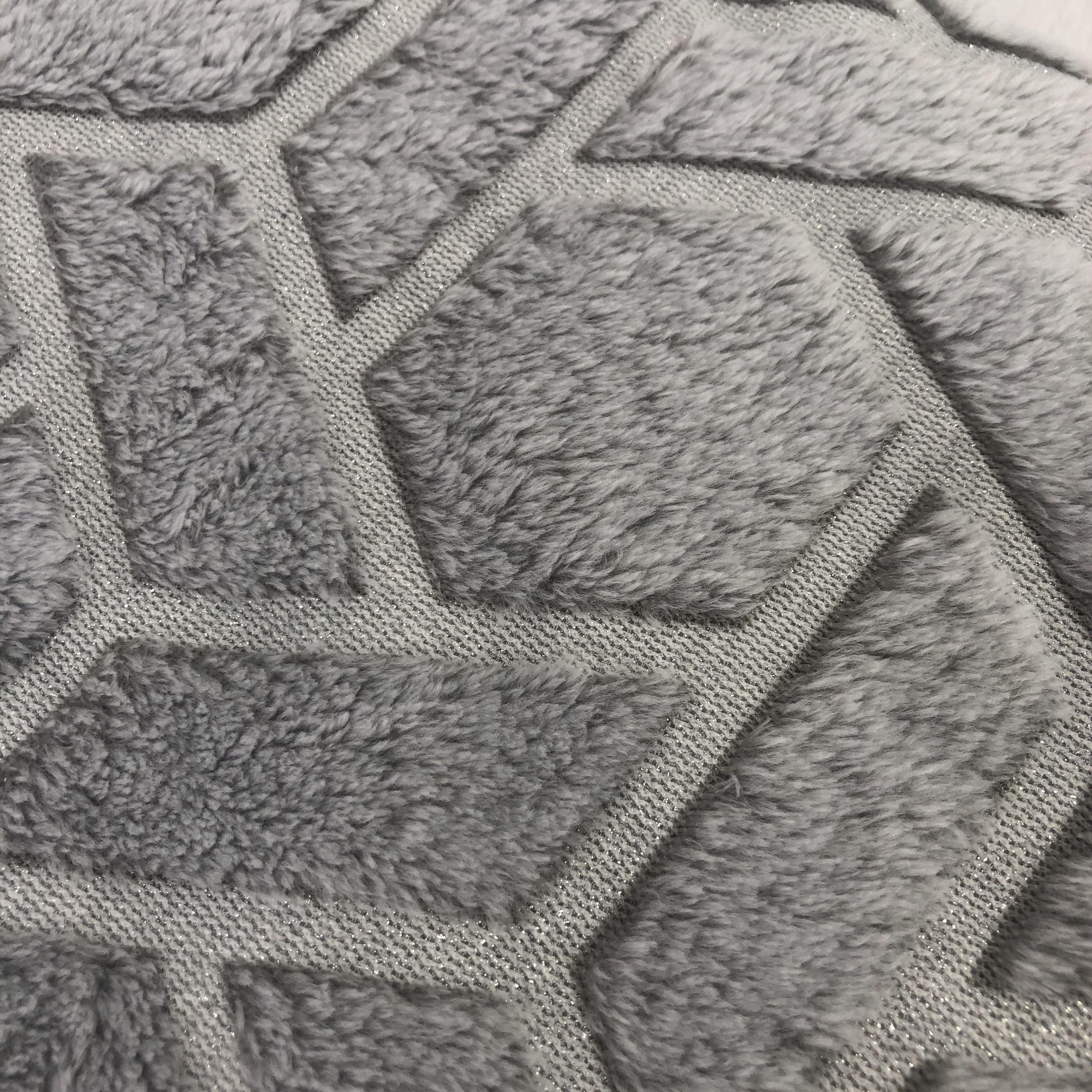Warm soft blanket sparkling deep-textured fleece blanket geometry design flannel coral fuzzy throw blanket