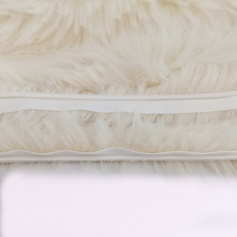 Solid Decorative Pillow Craft Long Pile Fur Fleece Cushion Cover Latest Products In Market
