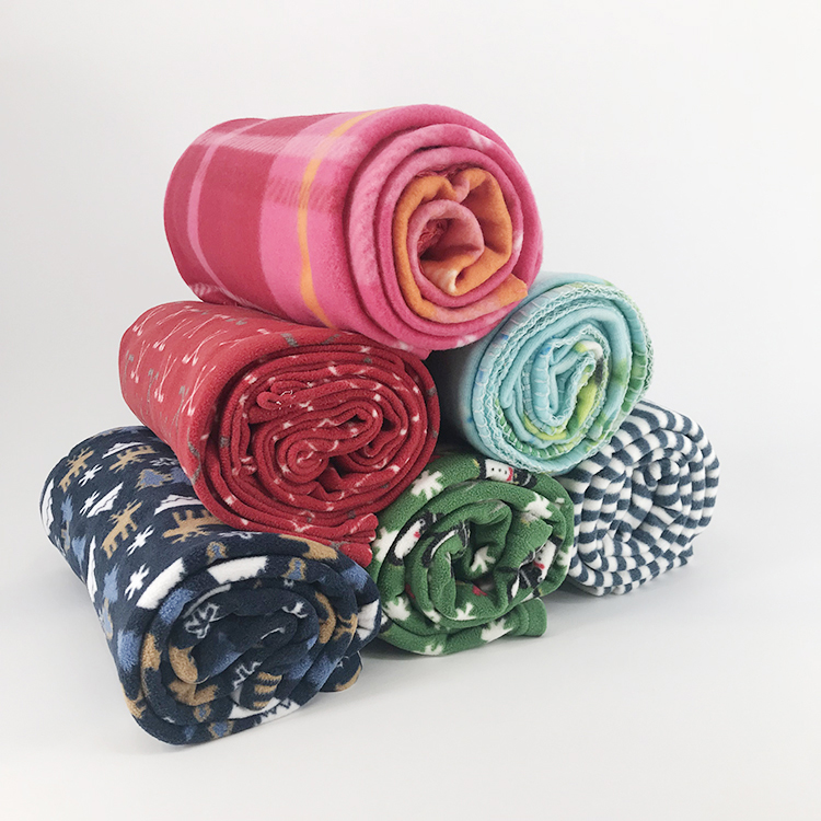 Wholesale cheapest price printed polyester polar fleece blanket baby Blankets