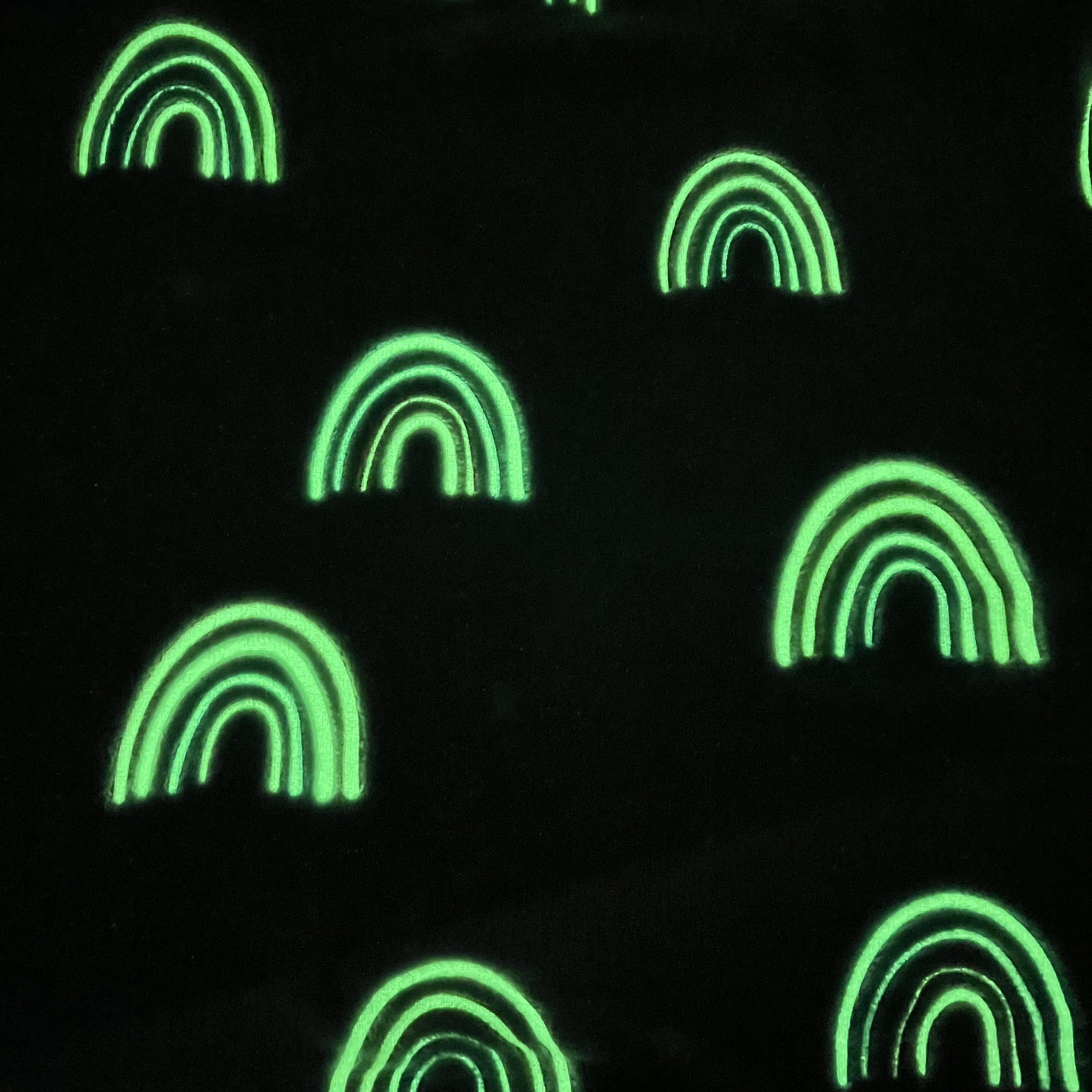 Super soft luminous blanket rainbow design glow in the dark flannel fleece sofa blanket throw