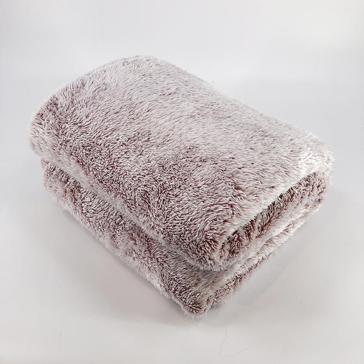 New design 100% polyester fuzzy plush bottom printed fluffy fleece and soft blanket throw