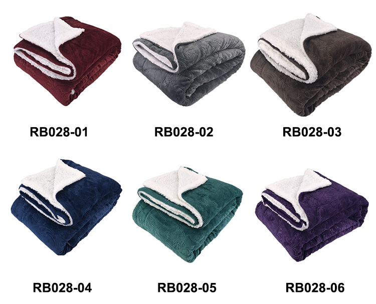 mink blankets 220x240 size cozy embossed 3d tartan velvet sherpa flannel fleece throw for summer cobijas para cama king blanket