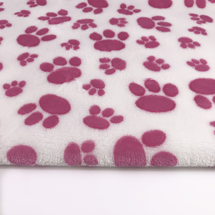 Cute Baby Blanket Print Fabric Coral Flannel Fleece 100% Polyester Woven Gradient Color,any Color with Panton Number 30 FB007-02