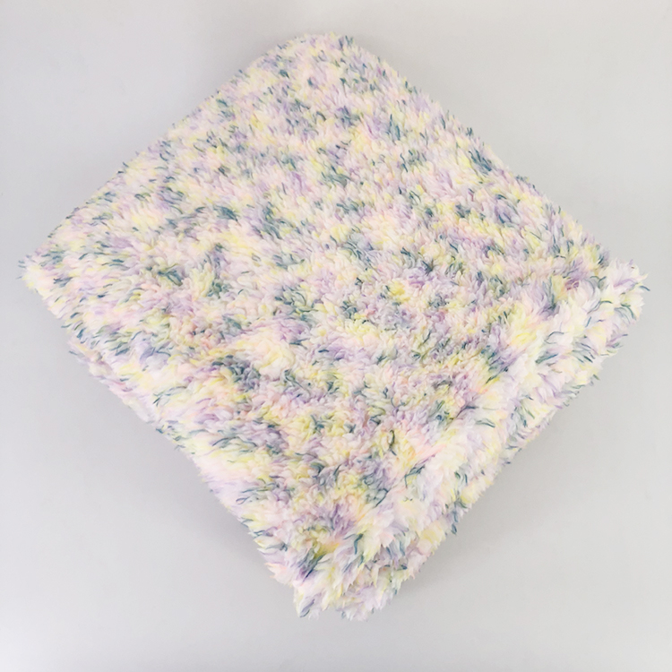 Customized size chromatic sherpa sherpa blankets for sofa bedding decorative personalized blanket