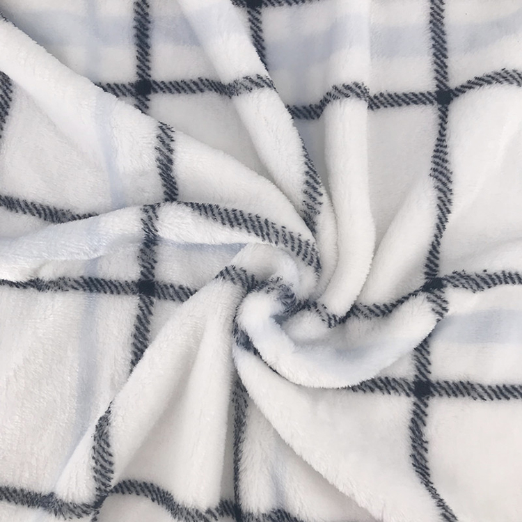 soft Flannel printed fleece fabric mill for blanket bedsheet baby throw