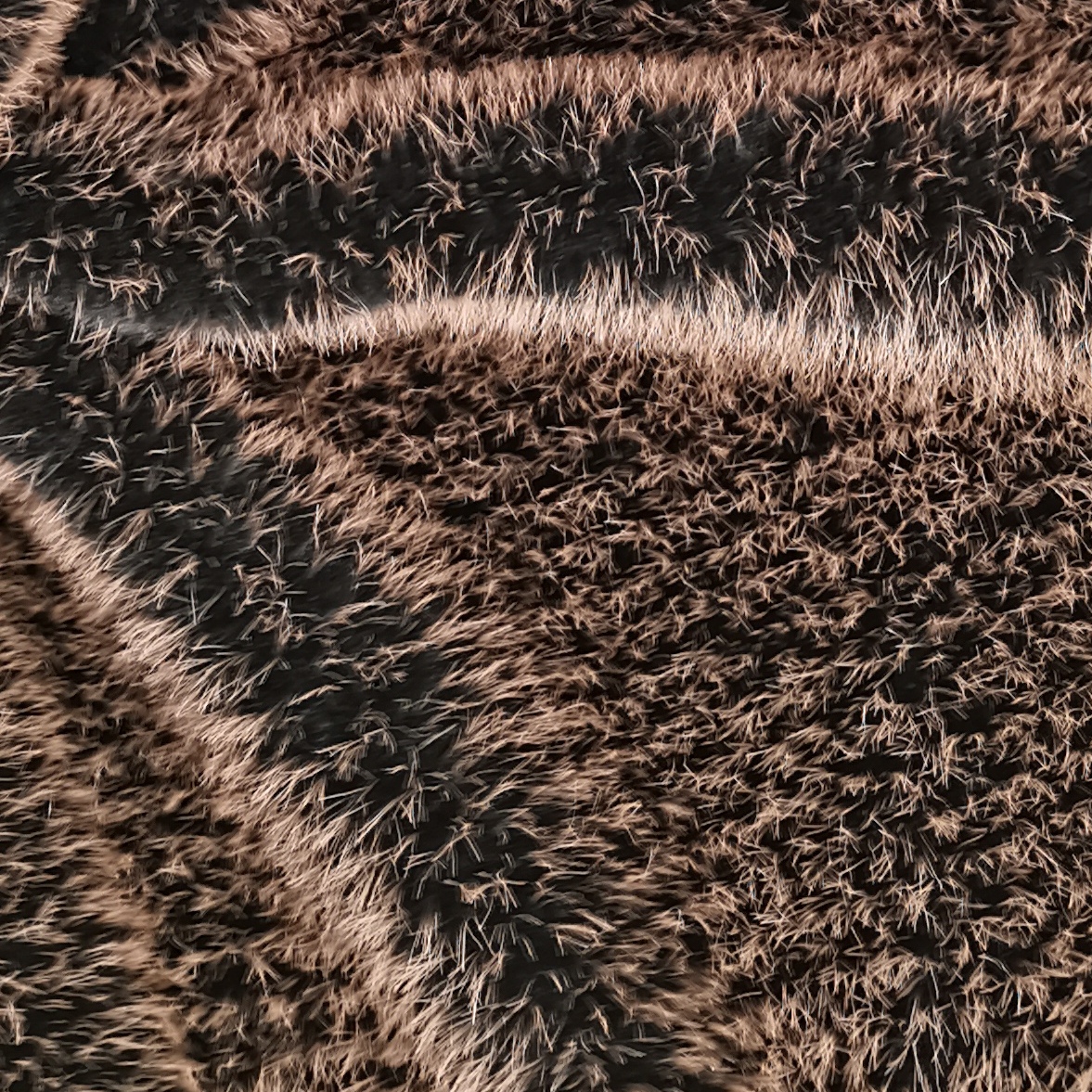 Fur Fabric Luxury Decorative Knitted Fleece Imitated Craft Plush 100% Polyester Jacquard OEKO-TEX STANDARD 100 OEM & ODM Brushed