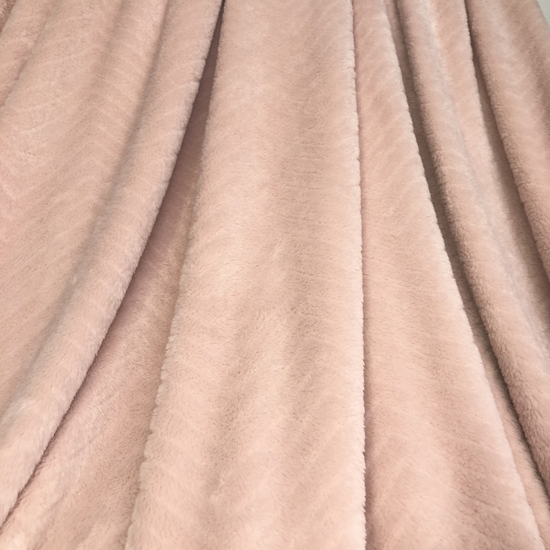 Velvet plush solid wave cutting knitted flannel fleece polyester blanket throw