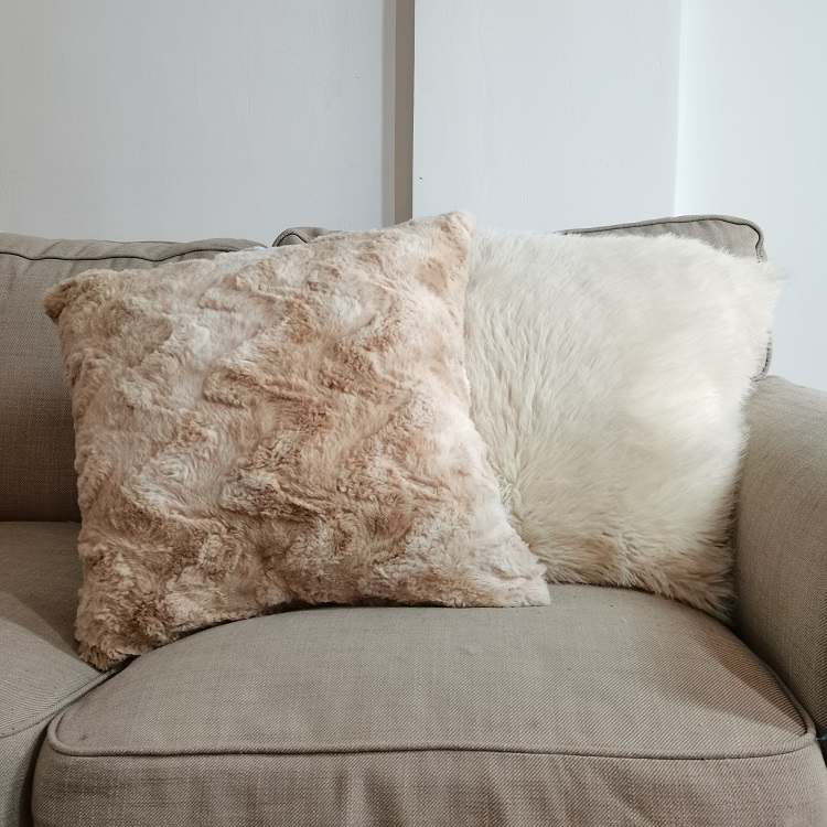 Tie-dye Luxury Brushed Faux Fur Heracross Plush Decorative Pillow Cushion Cover For Sofa