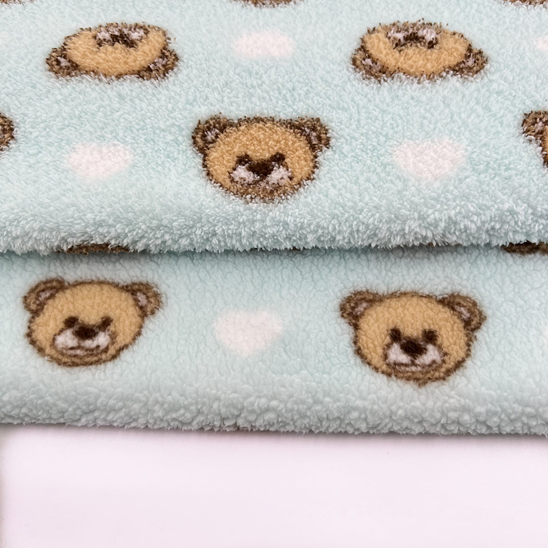 Fabric Sherpa Fleece Throw Blanket Cartoon Printed Winter Knitted Rectangular Coral Reverse To Sherpa Blanket
