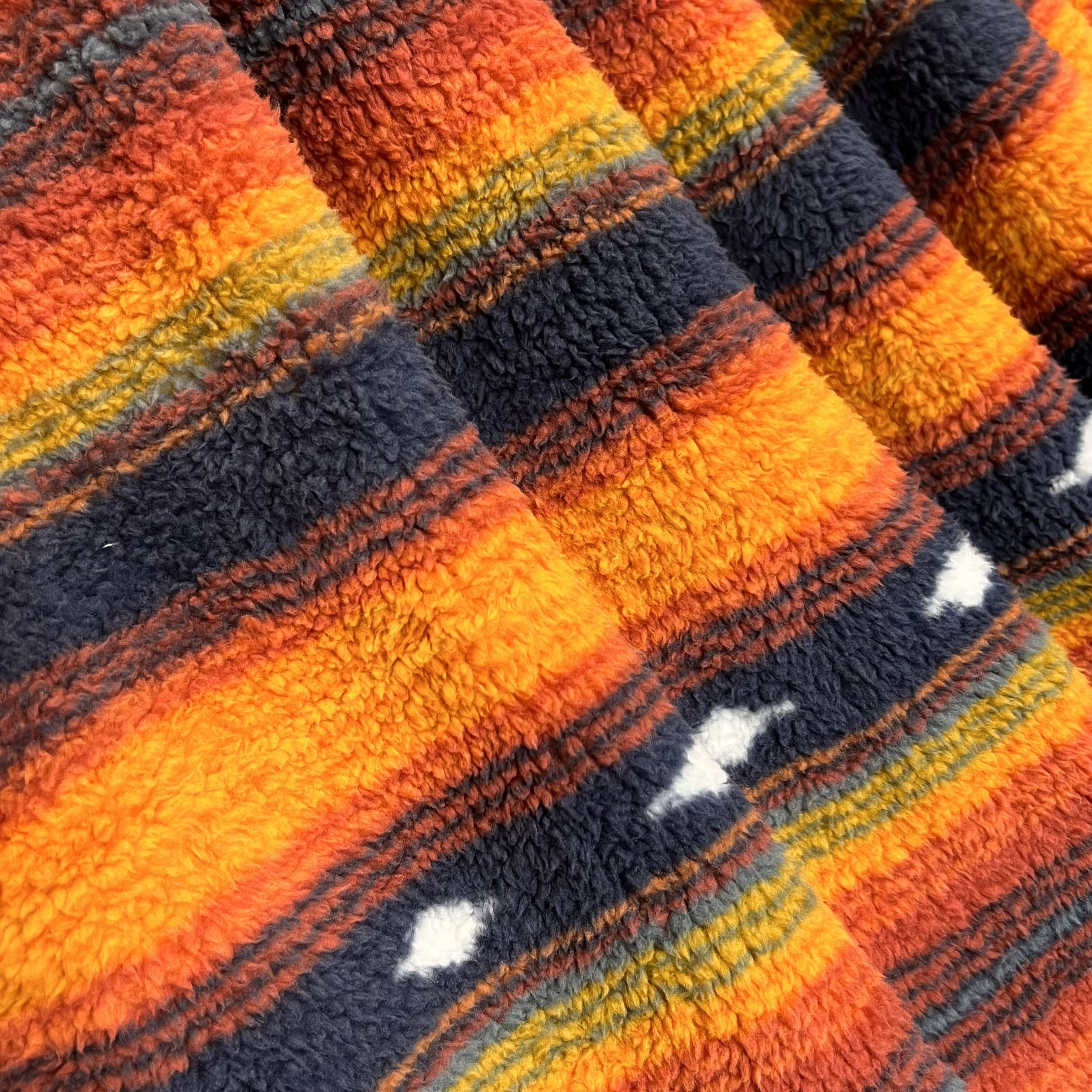 Wholesale super soft rainbow printed sherpa sherpa brushed fluffy blanket throw