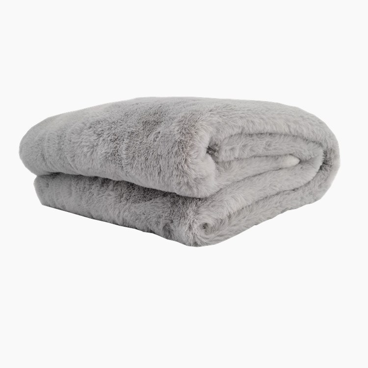 Fleece Fabric for Travel Blanket Custom Color Bunny Fur Super Soft Polyester Flannel Fabric 100% Polyester Woven Brushed 30