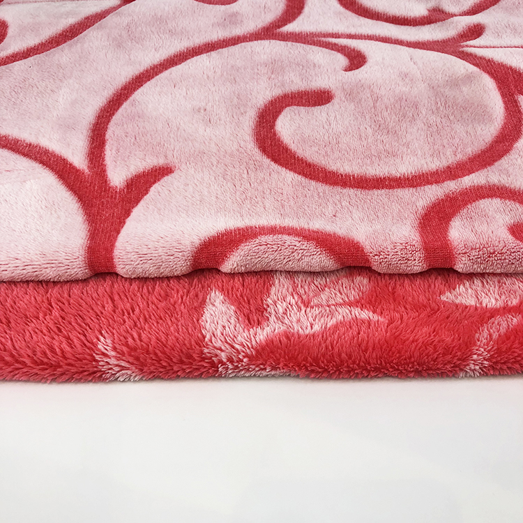 Jacquard Plush Blankets Fleece Blanket Double Side Printed Flannel 100% Polyester Raschel Blanket Anti-pilling and Printed