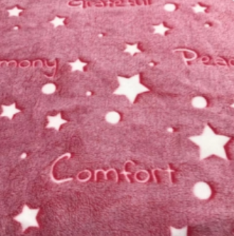 Glow in the dark fuzzy throw blanket mantas luminosa kids night blanket with bright color and no blur