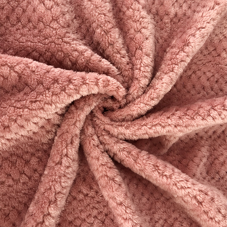 China supplier best quality custom jacquard woven flannel fleece fabric for blankets cobijas calientes para invierno blanket