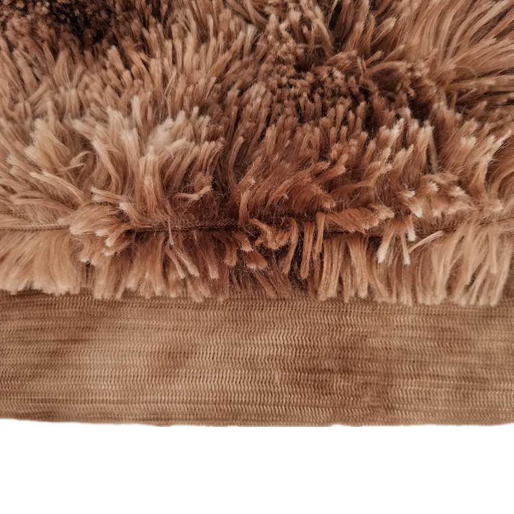 Decorative Fleece Blanket Colorful Tie-dye Printed Shaggy Long Pile Fur Fleece Fabric
