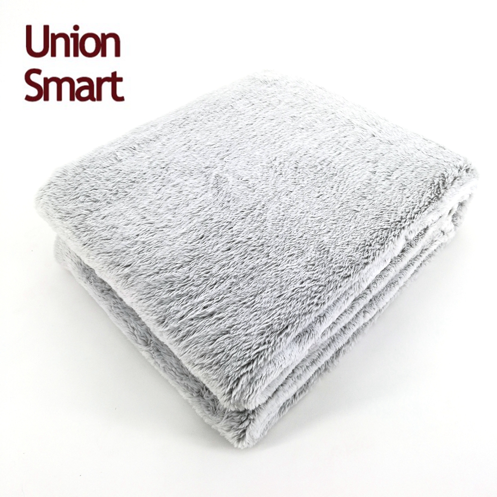Beautiful back side printing and cut flannel polyester fluffy fleece fabric for felt home textile