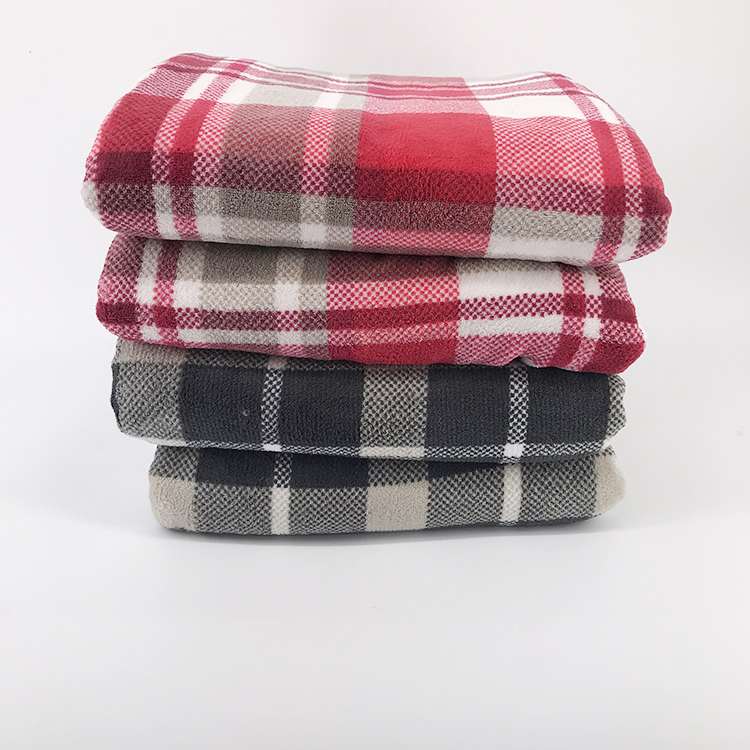 king size microfiber coral fleece velvet plush bed throw blanket plaid reversible sherpa flannel blanket