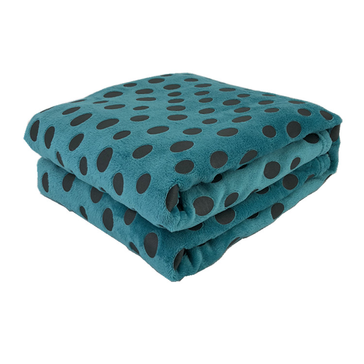 Super soft fuzzy plush fleece blanket glue print polar fleece blanket throw