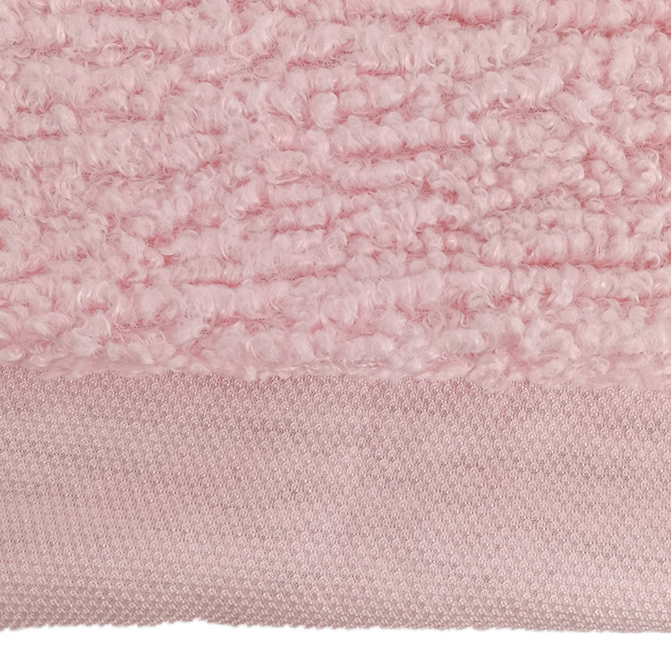 Custom Polyester Fabric Fleece Jacquard Loop Velvet Fur Fleece