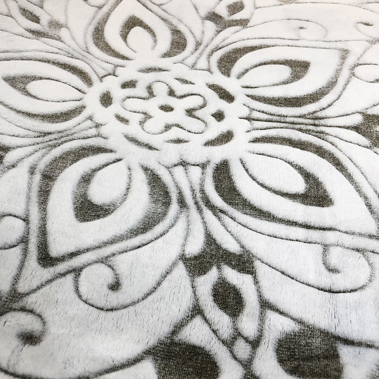 Jacquard super warm soft bottom printed velvet plush throw blanket flannel coral fleece blanket for sofa and bed