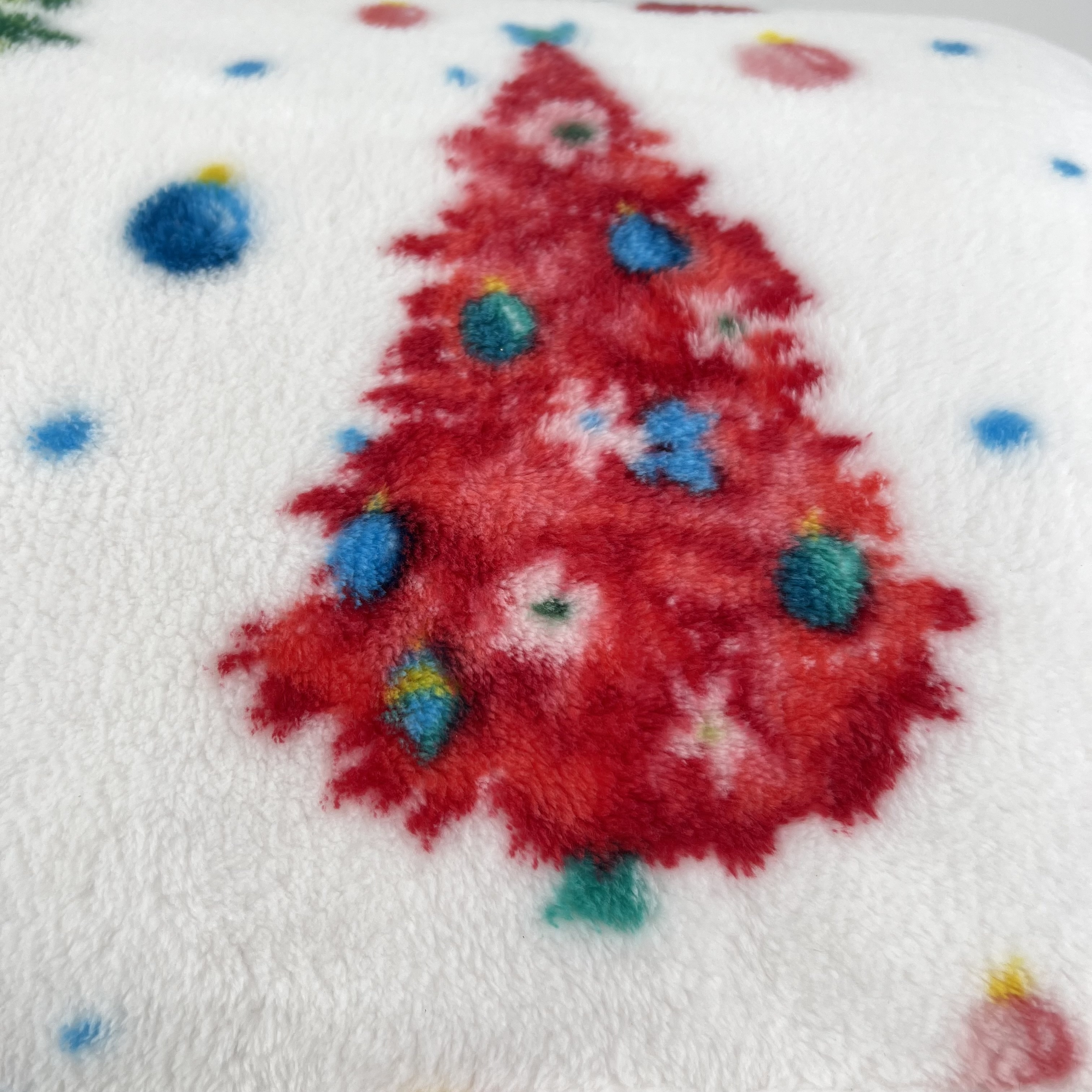 Double side printed flannel polyester blanket christmas print woven sofa throw velour blankets