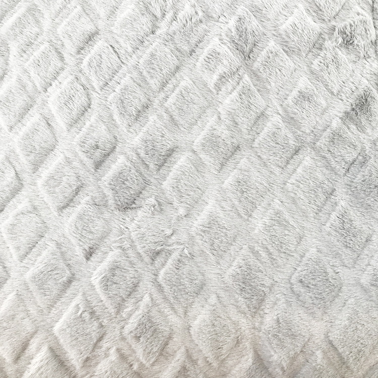 Mink Blanket Blankets Polyester Embossed Bunny Faux Fur Jacquard 100% Polyester Raschel Blanket Anti-pilling and Printed CN;JIA