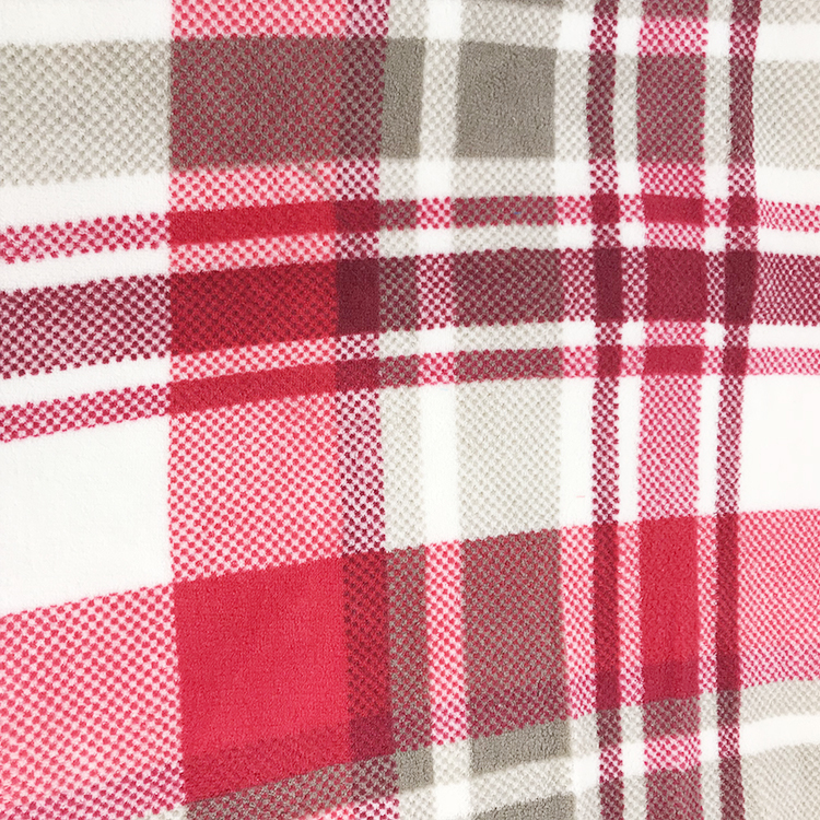 Custom plaid bedding sofa throws coral fleece sherpa blankets for winter double layer