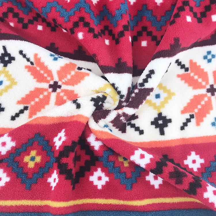 Fashion Christmas Printed Jacquard Coral Fleece Blanket High Quality Factory Custom Sofa Throw Blanket Plaid 100% Polyester