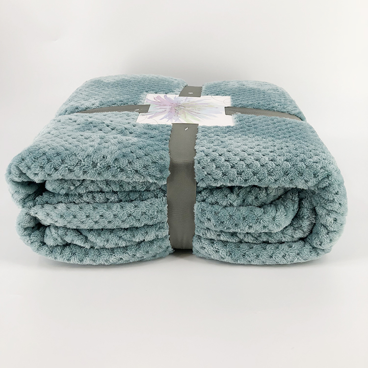 Luxury Bedding Blanket Fleece Bed Throw Blanket Velvet Plush Pop Corn Large Flannel 100% Polyester Plain Solid Knitted 1000PCS