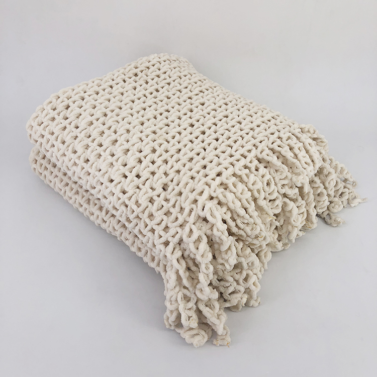 Hot Sale Sofa Throw Bed Blanket Tassel Blanket Acrylic Crochet Fleece 200-350GSM 30-45 Days All-season 100% Acrylic Jacquard