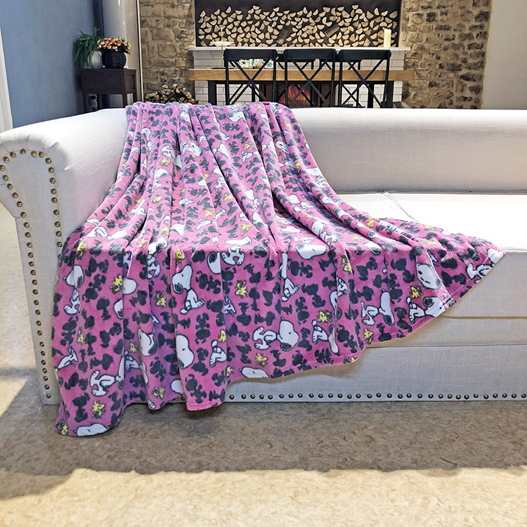 Cute Printing Baby Flannel Blanket Lovely Super Soft Coral Cartoon Blankets Throws 100% Polyester Knitted Rectangular 30-45 Days