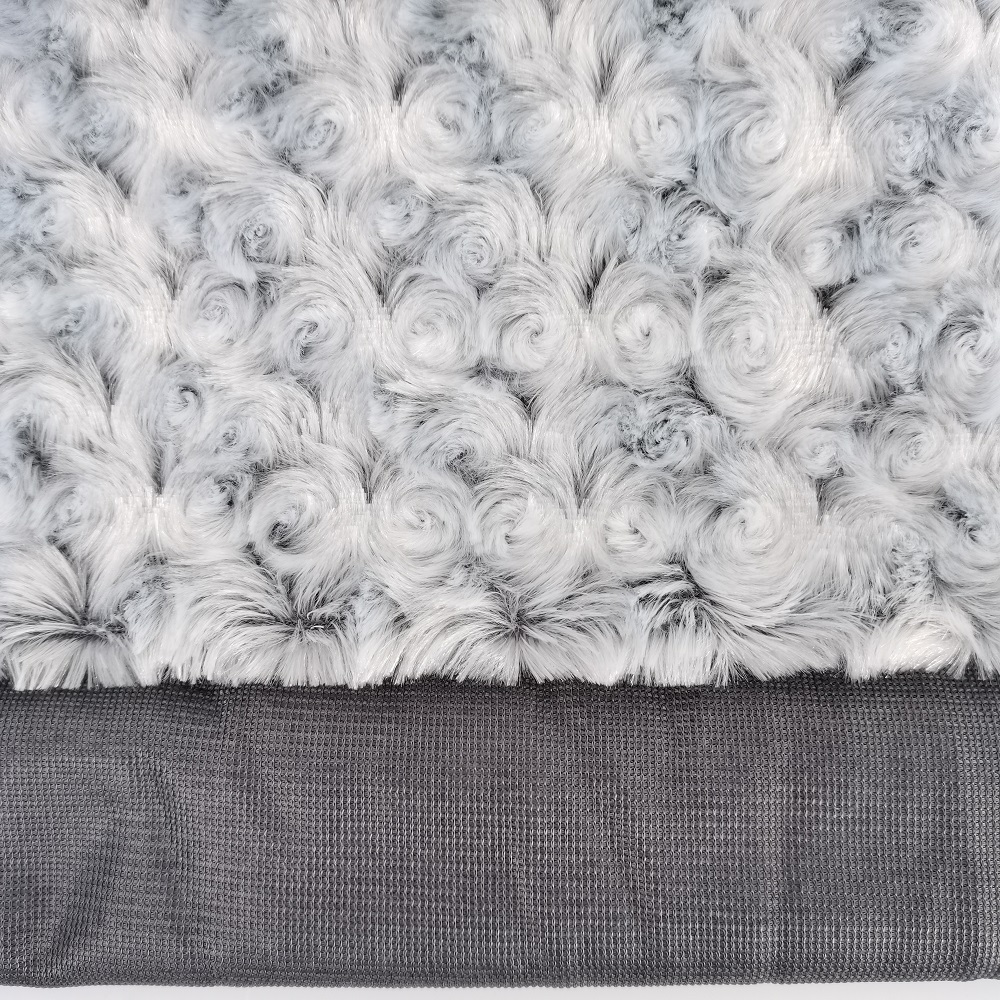 Decorative Fleece Blanket Frazadas Bottom Printed Brushed Plush Fur Fleece Fabric For Bed