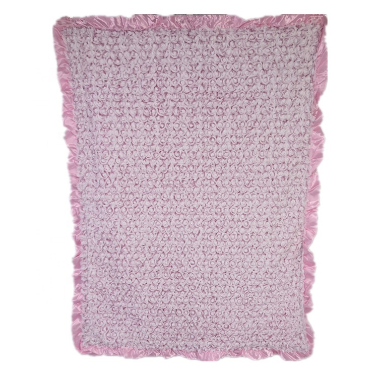 Popular blanket design brushed pv fleece baby blanket with mink fleece reversible throw blanket