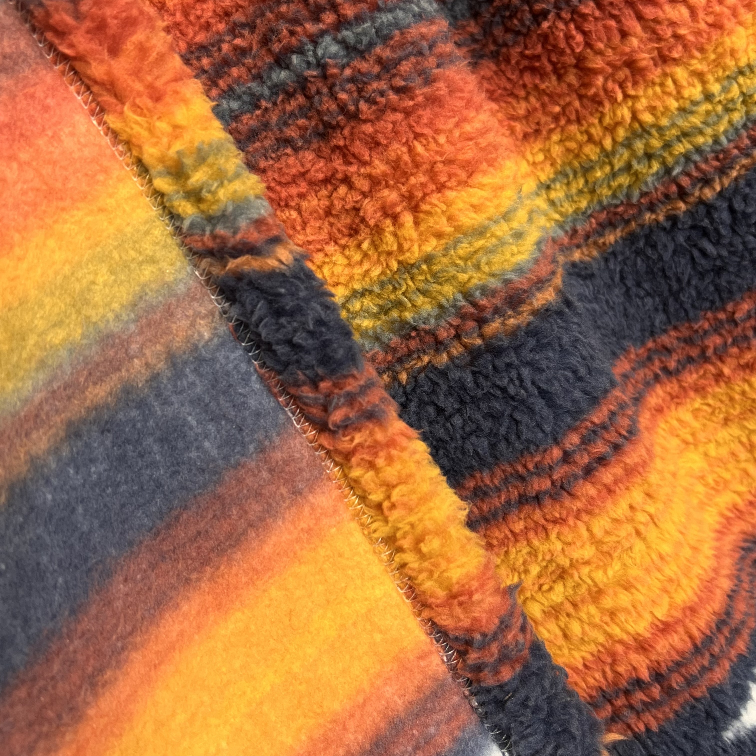 Wholesale super soft rainbow printed sherpa sherpa brushed fluffy blanket throw