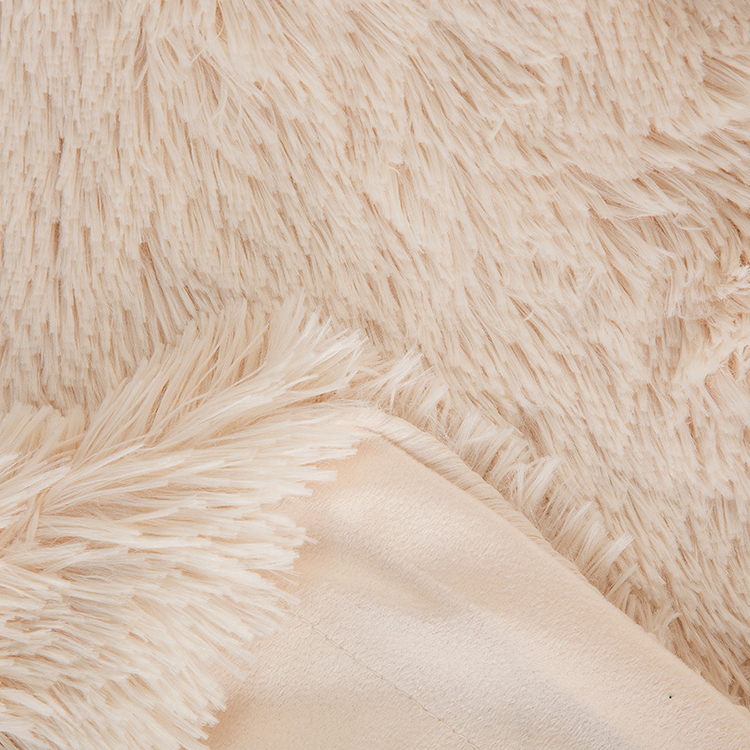 Luxury Faux Fur Super Soft Shaggy Double Sided Blanket Throw for Winter Wholesale Jiangsu Jacquard 100% Polyester Adults RB010