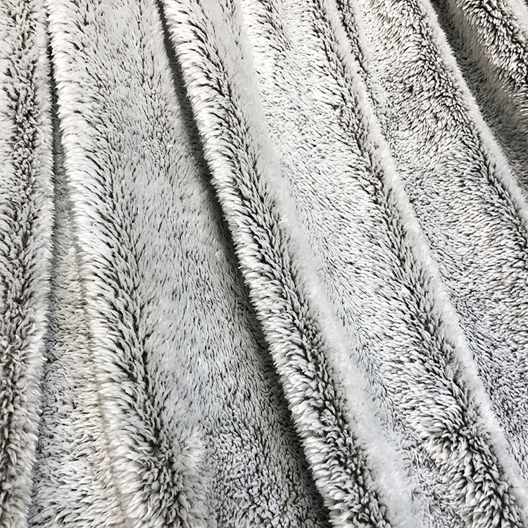 Back side printed soft warm throw fluffy fuzzy plush fleece blanket cobijas