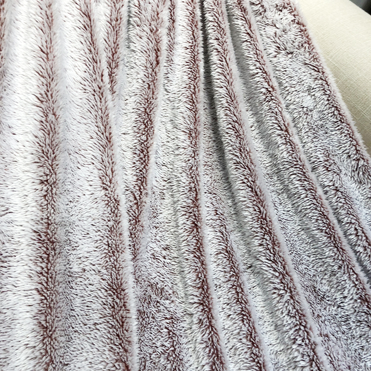 Thick Plush Knit Blanket Throw 100% Polyester Microfiber Bottom Printed Fluffy Fleece Modern Solid Knitted OEKO-TEX STANDARD 100