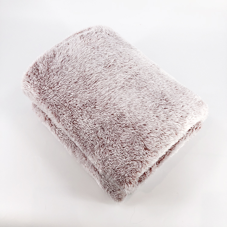 New design 100% polyester fuzzy plush bottom printed fluffy fleece and soft blanket throw